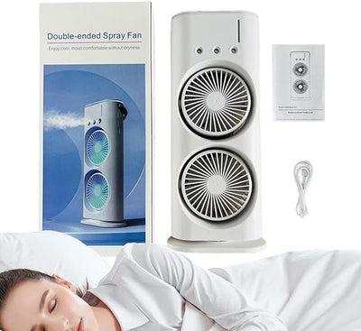 Double Ended Spray Fan – Stay Cool Anytime
