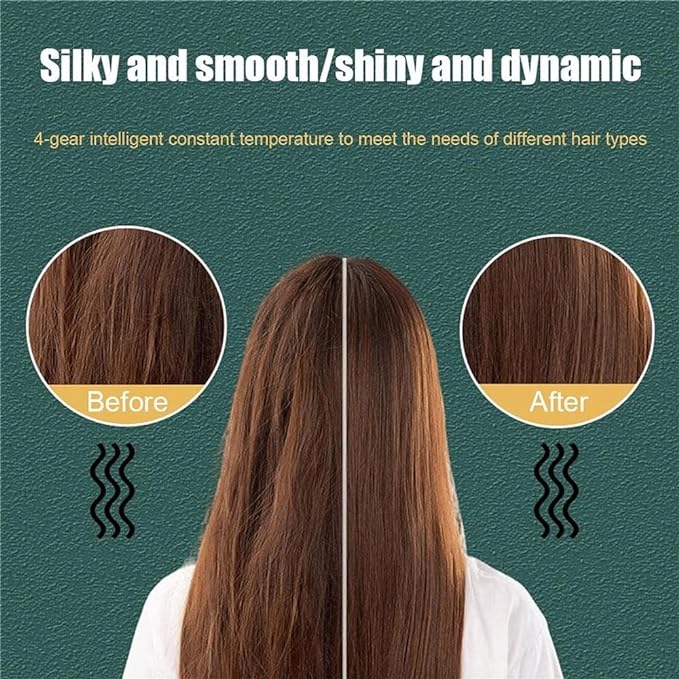 2-in-1 Hair Straightener Comb – Instant Smoothing & Styling Brush for All Hair Types
