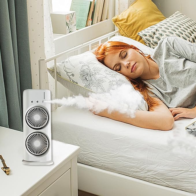 Double Ended Spray Fan – Stay Cool Anytime