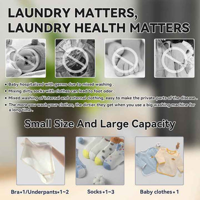 Space-Saving Mini Washer – Perfect for Small Living